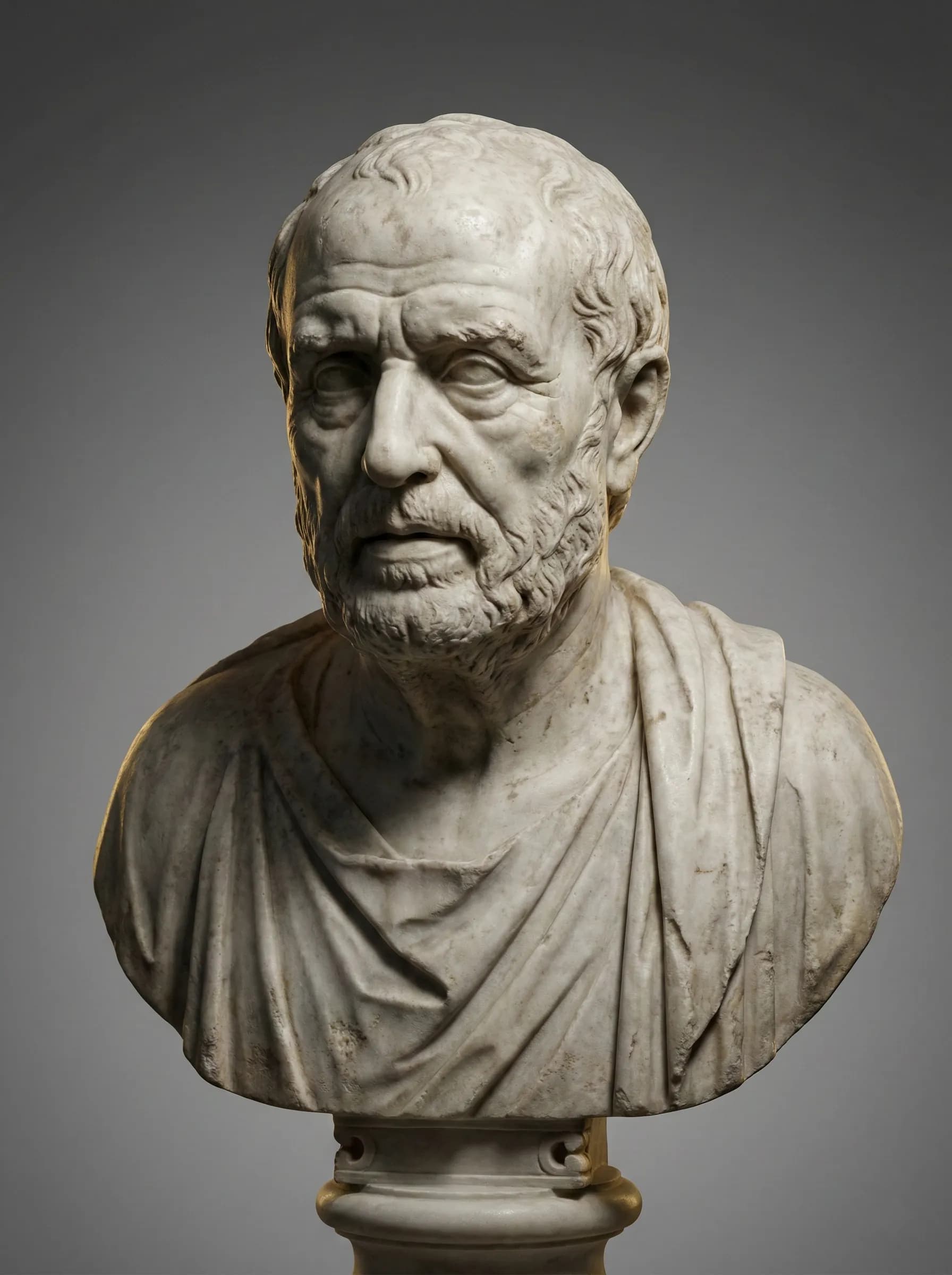Marble bust of Seneca, Roman Stoic philosopher and statesman
